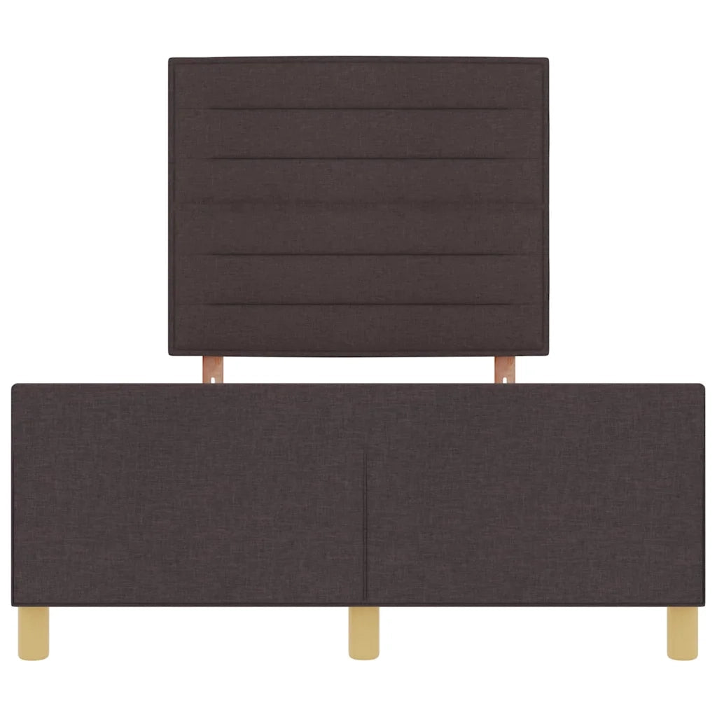 Struttura del letto Marrone scuro 140 x 200 cm Tessuto 3344658