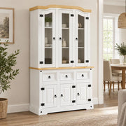 Highboard Corona 112x43x196 Cm Solid Mexican Pine