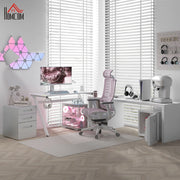 Cassettiera mobile da ufficio in acciaio bianco con 3 cassetti e ruote 39x48x59 cm