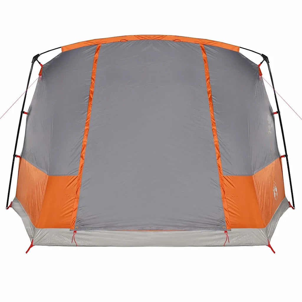 Tenda da Campeggio a Tunnel per 4 Persone Grigio e Arancione 94630