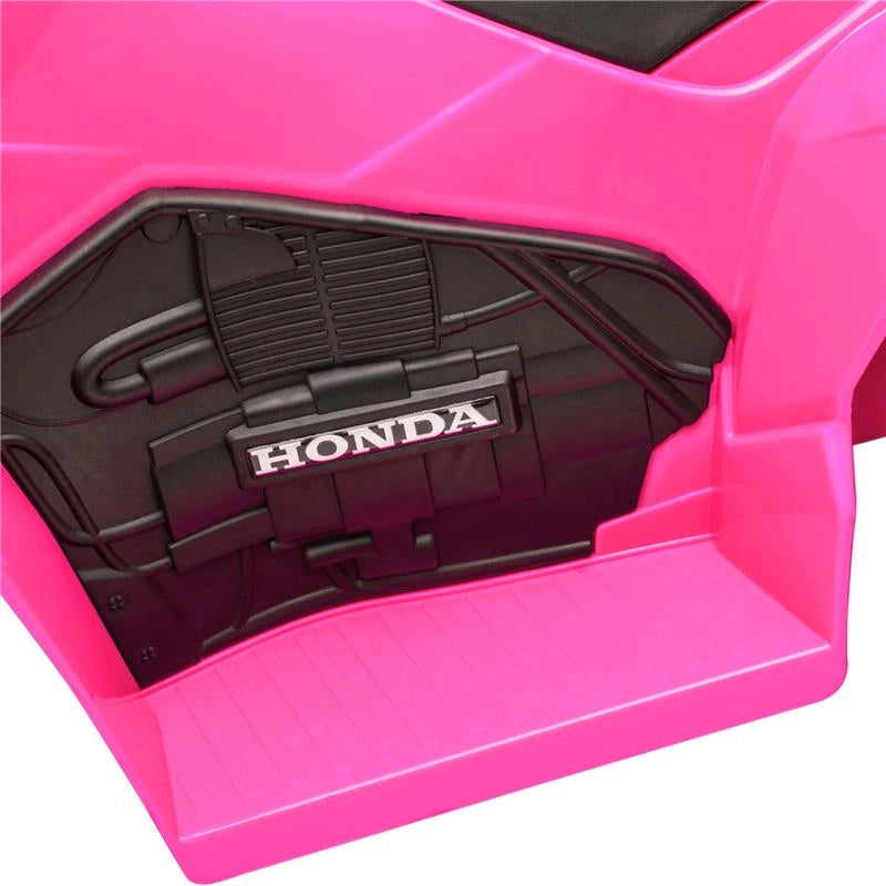 QUAD ELETTRICO PER BAMBINI 18-36 MESI CON LUCI LED, CLACSON E PEDALI, 65.5X38.5X43.5 CM, ROSA