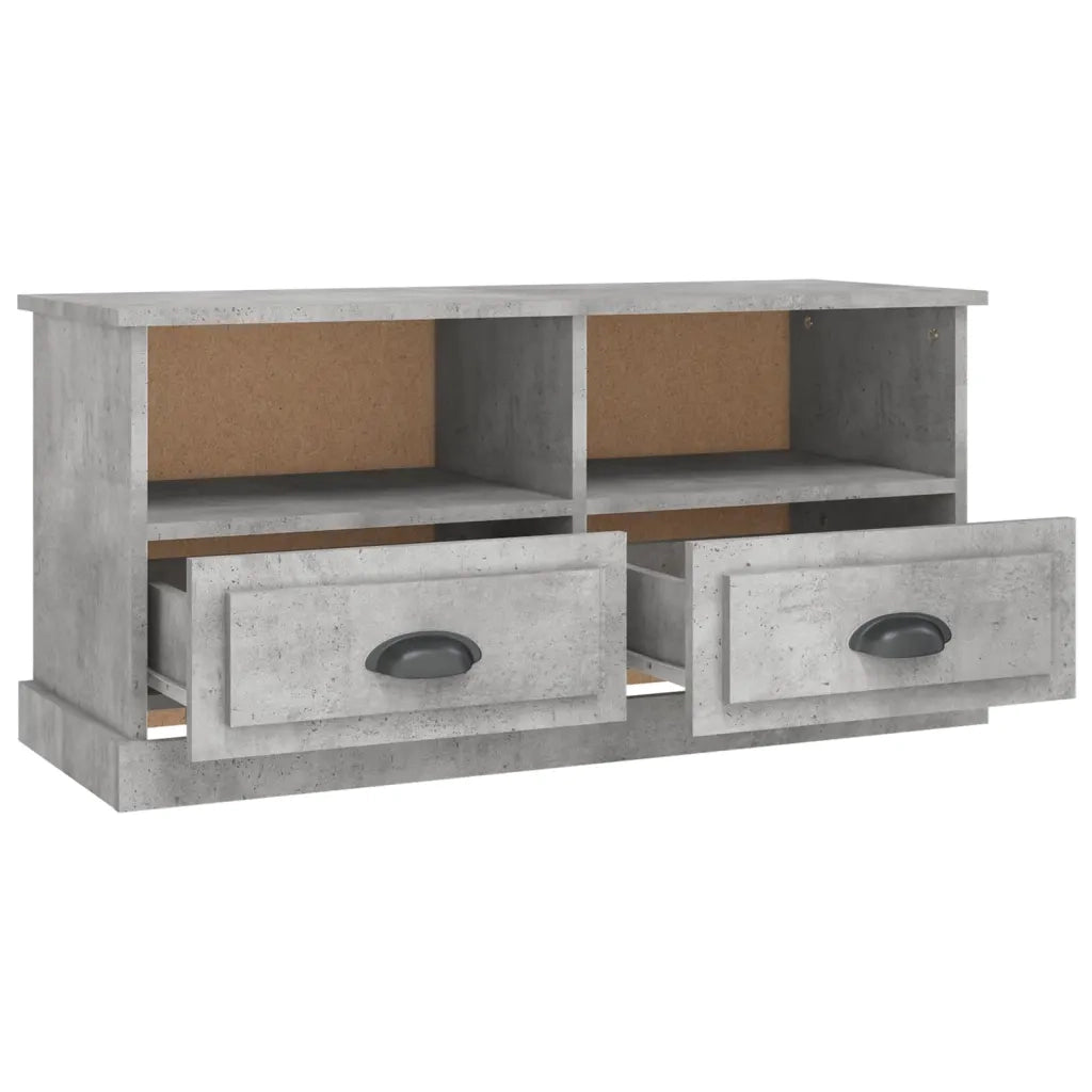 Mobile Porta TV Grigio Cemento 93x35,5x45cm Legno Multistrato 816468