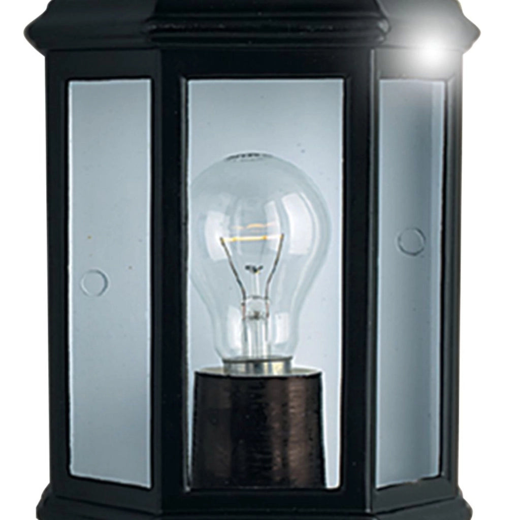Applique Vintage-Decò Maine Alluminio Nero 1 Luce E27