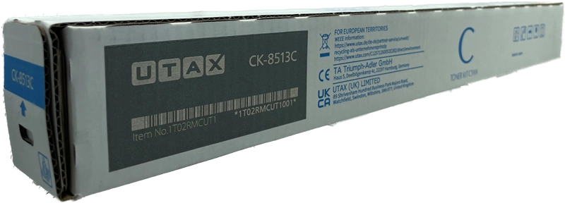 ORIGINAL Utax toner ciano CK-8513C 1T02RMCUT1 ~20000 Seiten