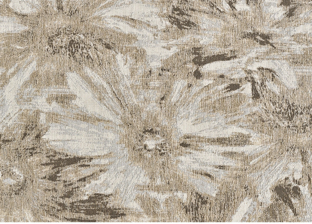 Tappeto Salotto Velour Antiscivolo Disegno Fior Di Loto By Suardi - 65x110(2Tappeti) - Tortora