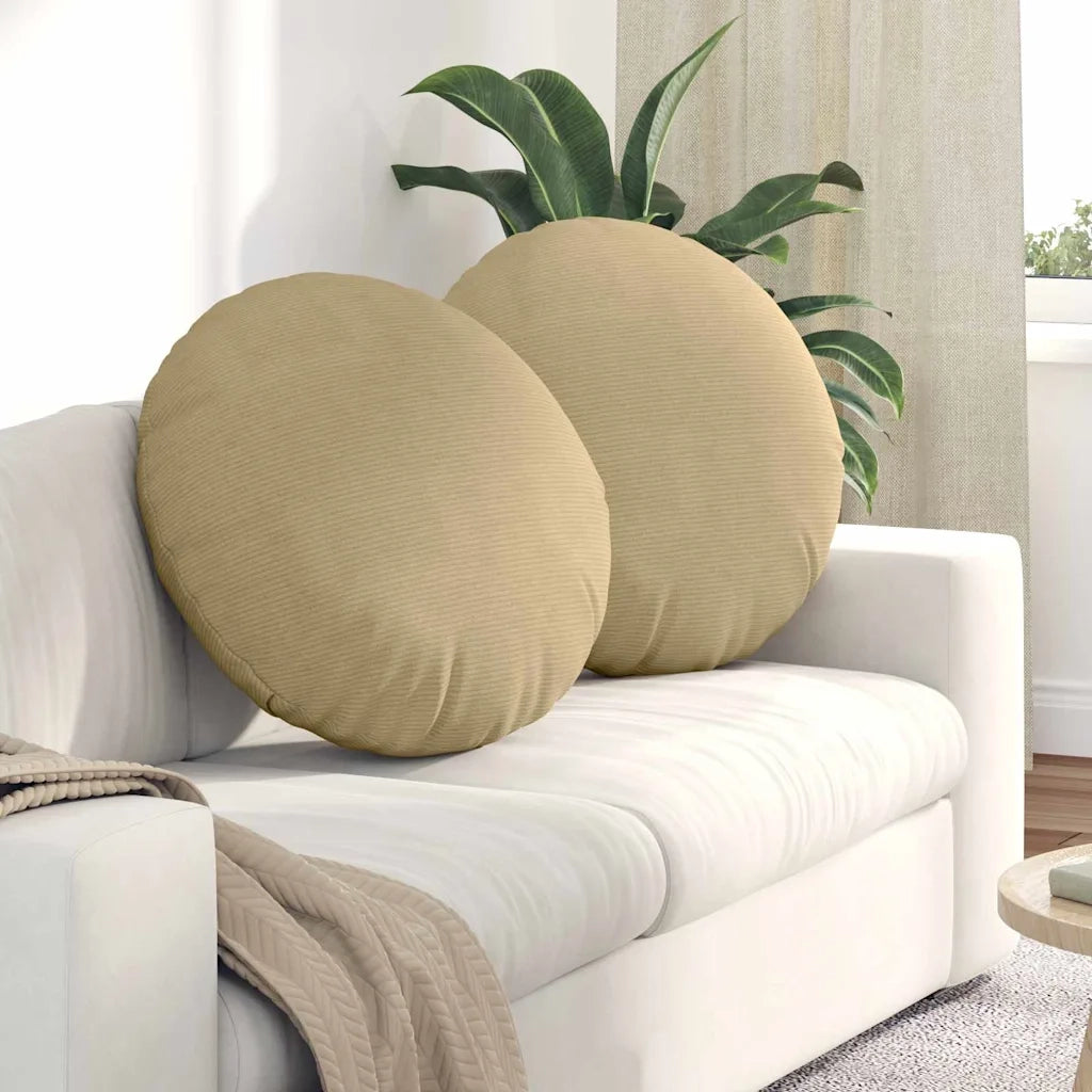 Cuscini per Seduta 2 pz | Cuscini per sedie Grigio Verde ?60 x 21 cm