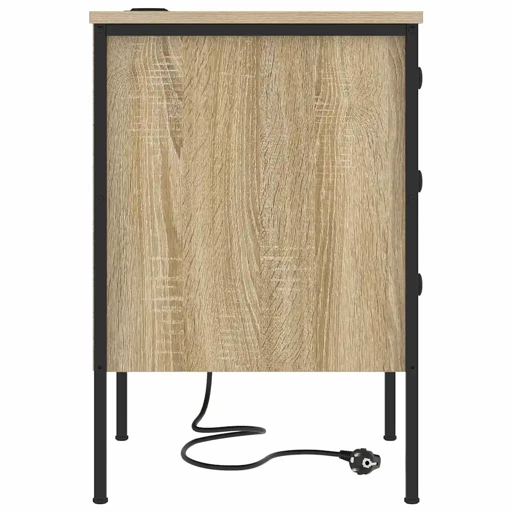vidaXL Mobiletti da Notte 2 pcs rovere sonoma 42 x 41 x 61 cm