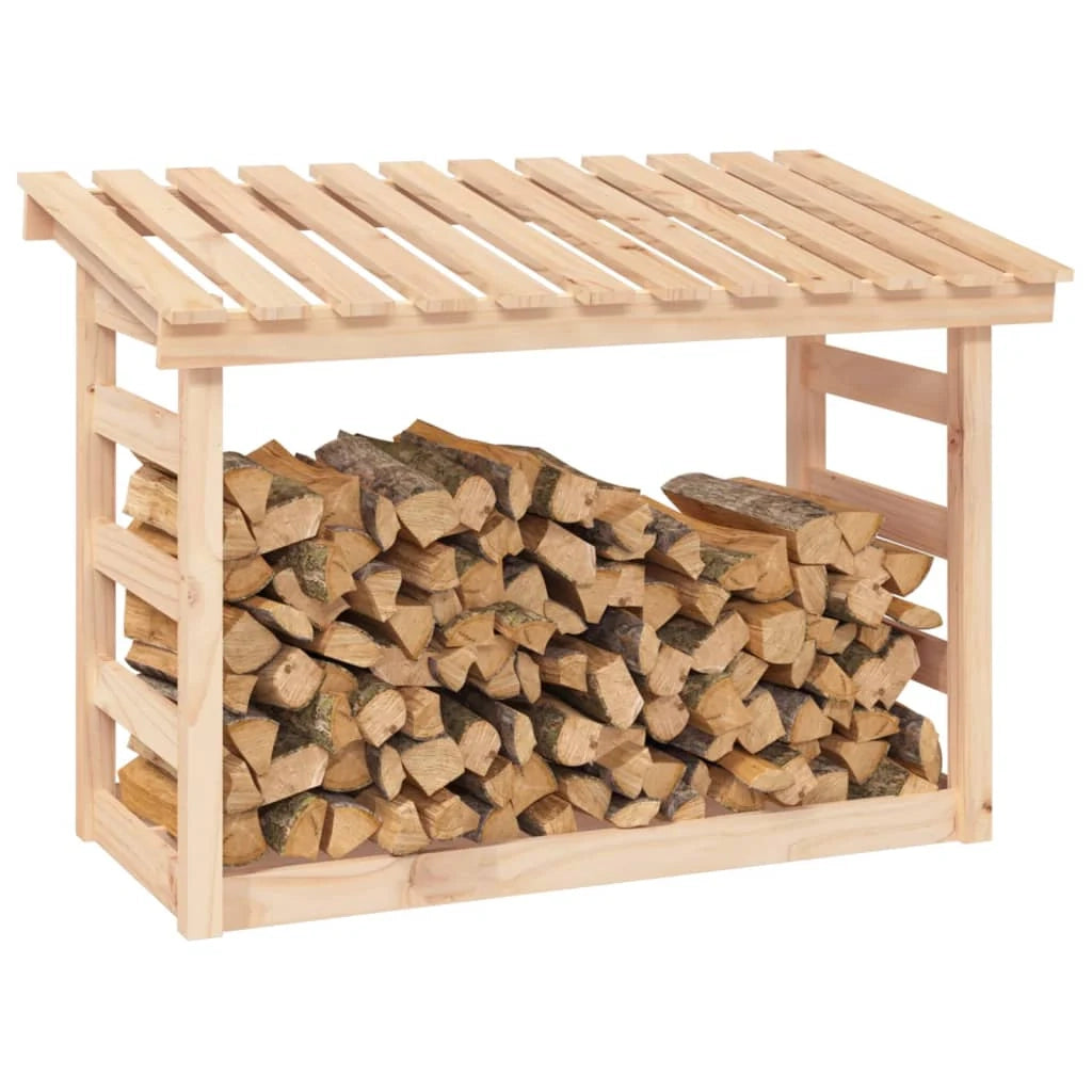 Portalegna portalegna organizer portaoggetti 108 x 64,5 x 78 cm legno di pino naturale 02_0045108