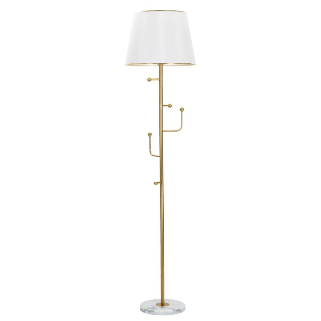 Lampada da Terra VKH191, Oro, Metallo, 41x41x173 cm
