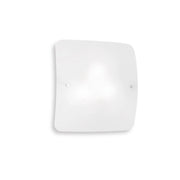 Plafoniera Moderna Celine Vetro Bianco 2 Luci E27