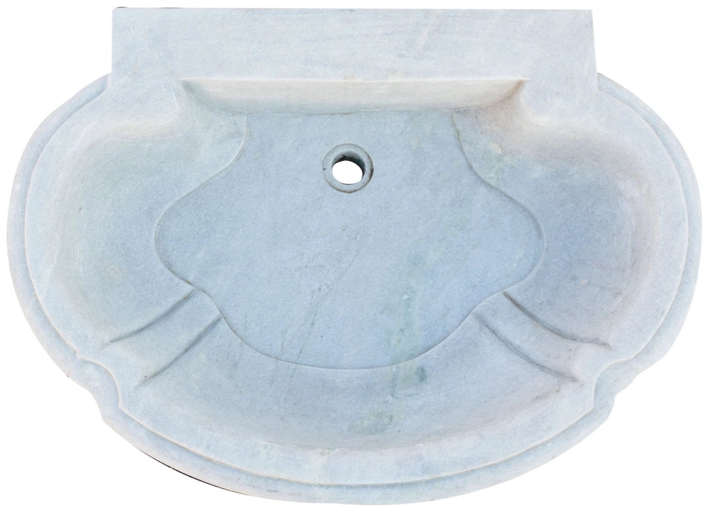 Biscottini Vasca in marmo bianco L80xPR57xH16 cm realizzata completamente mano Offerta