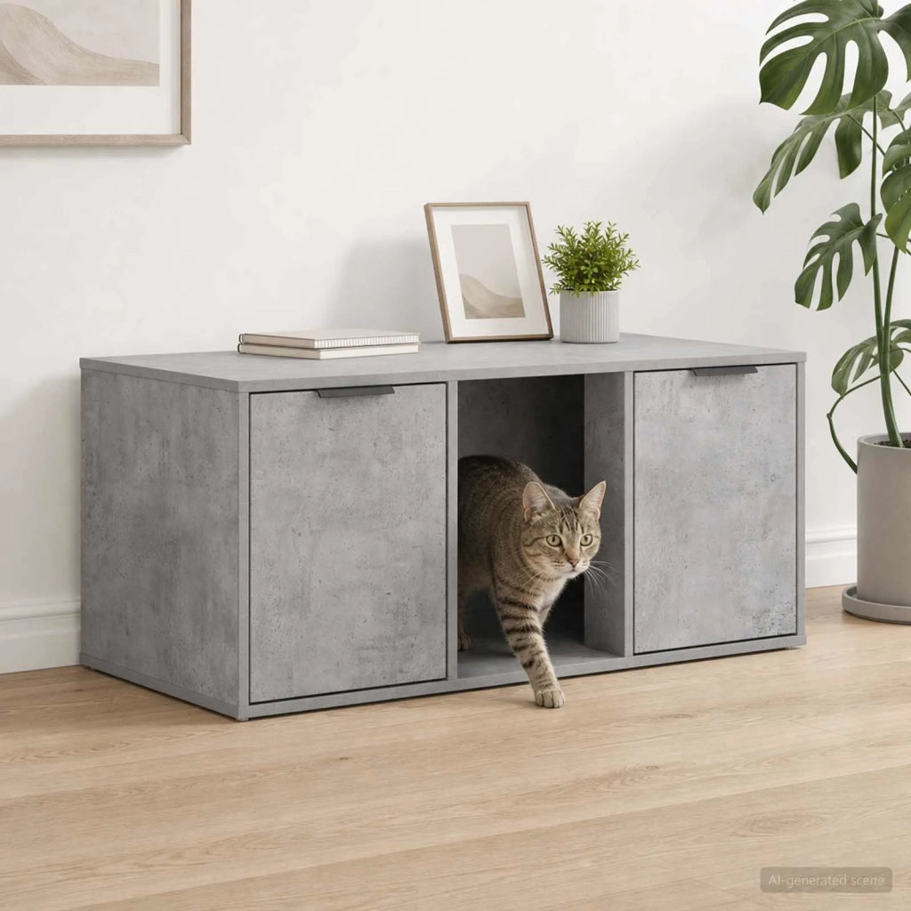 Mobile per gatti Grigio Cemento 100 x 49 x 45 cm 8014762
