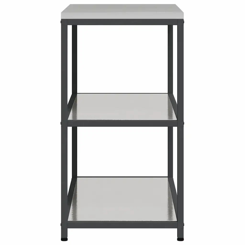 Stoccaggio in cucina Argento 90 x 50 x 92 cm Acciaio 874958