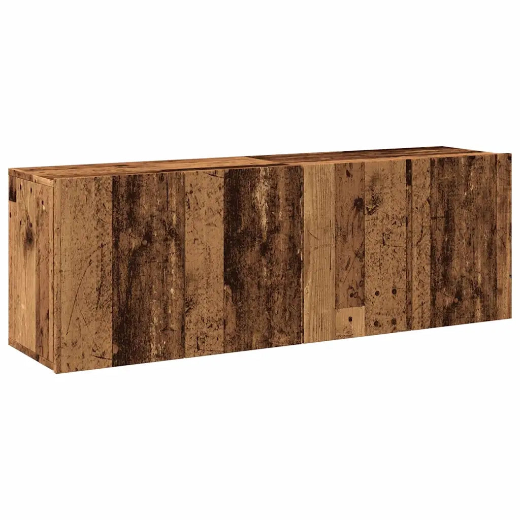 Mobili TV a Parete 2pz Legno Antico 60x30x41 cm 857663