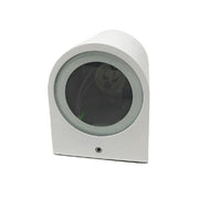 Trade Shop - Applique Moderno A Parete Per Esterno Lampada Giardino Faretto Gu10 Ip65 Es53 - Bianco