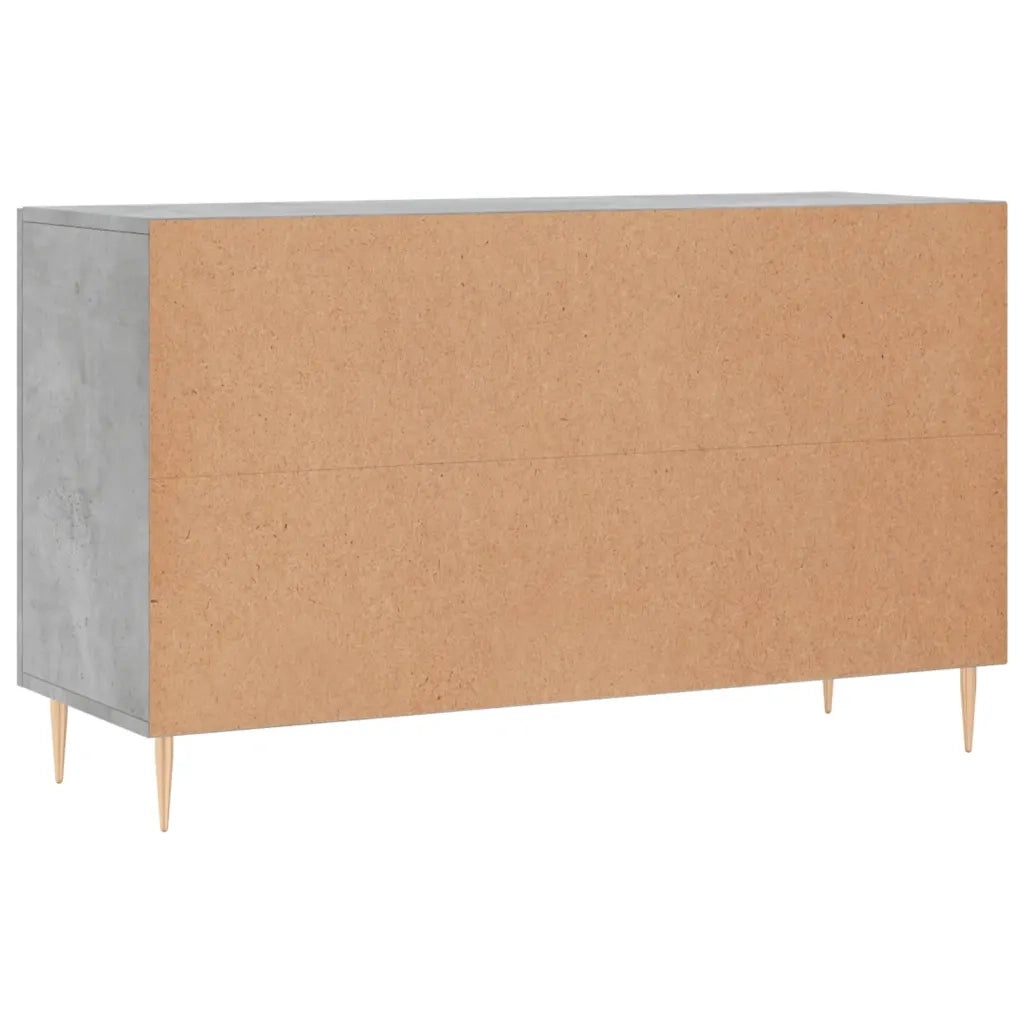 Credenza | Madia | Buffet da pranzo | Armadio da pranzo Grigio Cemento 100x36x60 cm in Legno Multistrato