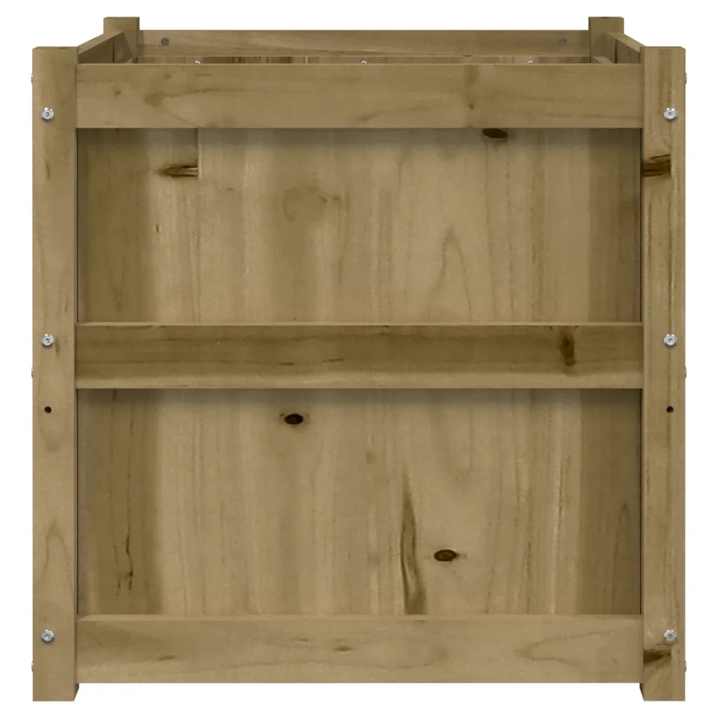 2 pz Fioriere | Cassetta per fiori | Vaso da Giardino in Legno di Pino Impregnato