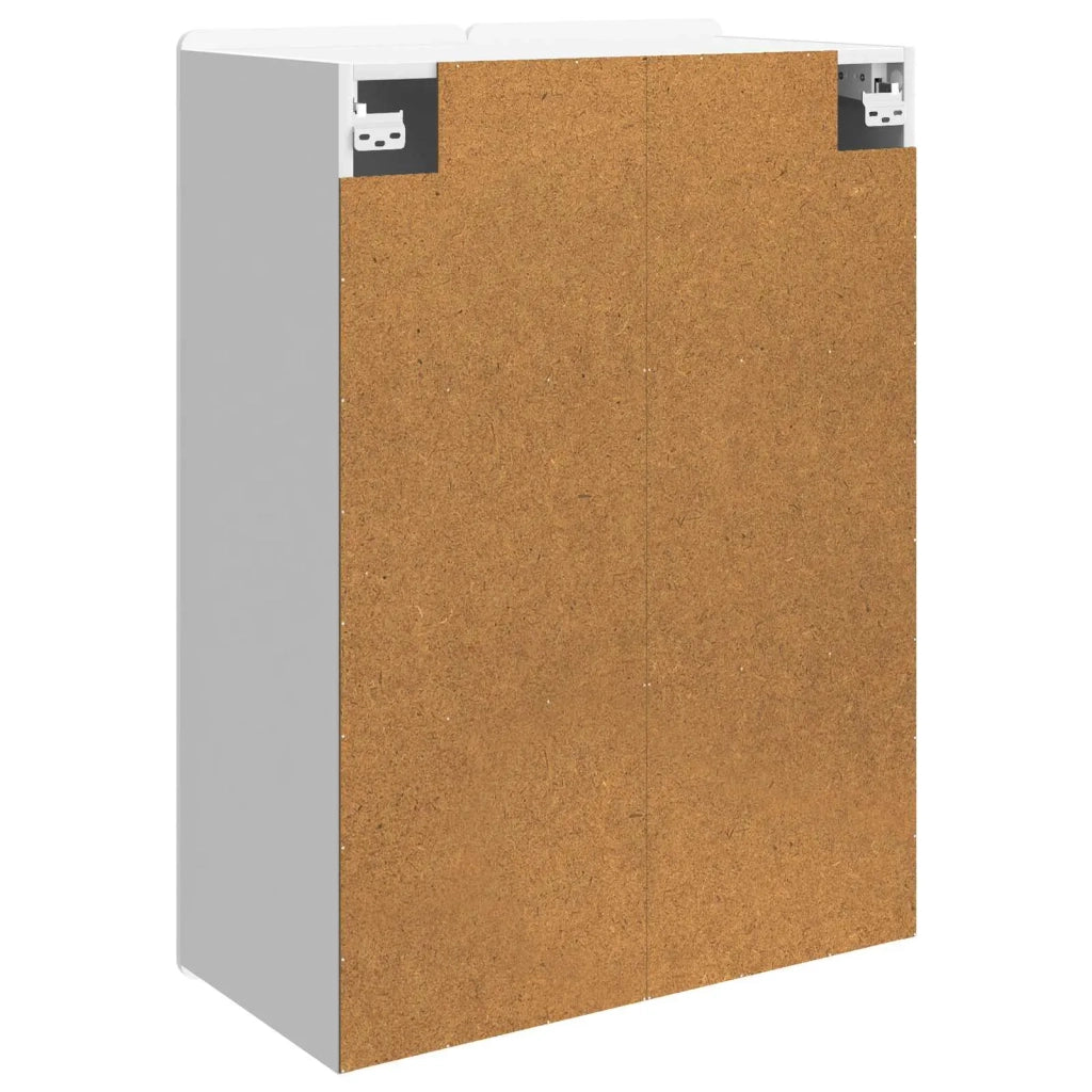 Mobiletto a muro Bianco Lucido 66 x 34,5 x 92 cm