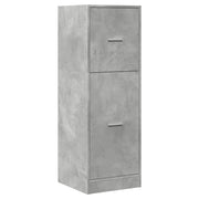 Mobiletto multifunzionale da farmacia per riporre oggetti in soggiorno o in ufficio 40 x 41 x 118 cm legno composito grigio cemento 02_0050640
