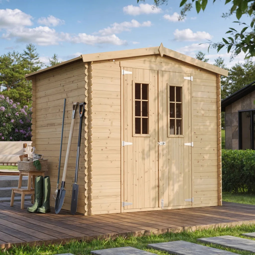 TIMBELA M369C Casetta da Giardino in Legno - 4,33 m2