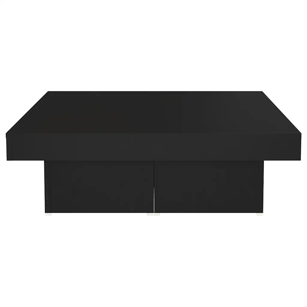 Tavolino da salotto | Tavolino da caff¨¨ | Tavolino da Soggiorno Nero 90x90x28 cm in Legno Multistrato