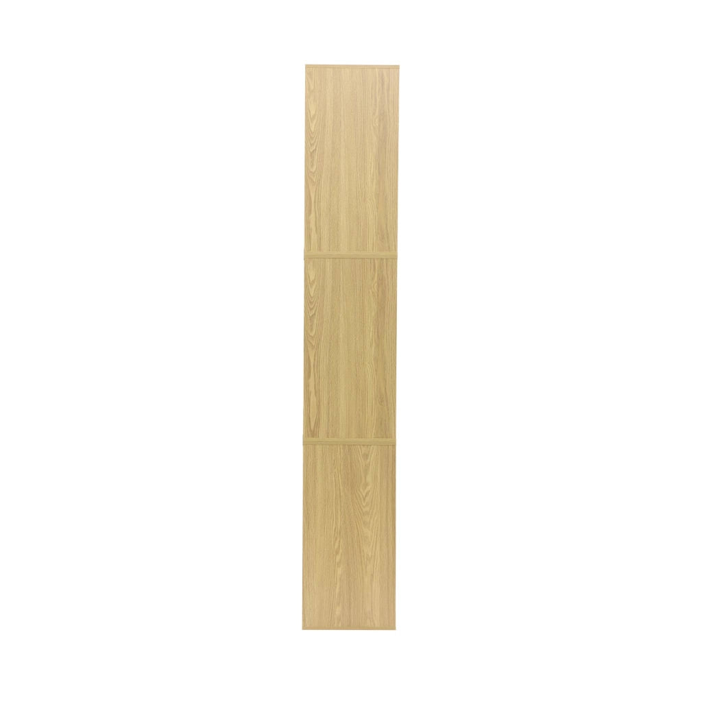 Libreria modulare in legno, 3 cassetti 8 vani, quercia