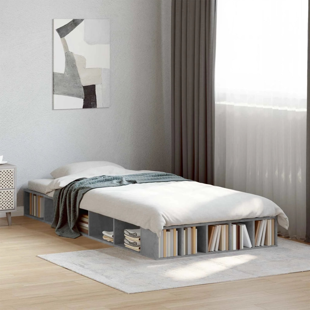 Telaio del letto con storage Grigio Cemento 80 x 200 cm 3429554