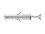 TASSELLO IN NYLON CON VITE TSP PZ BORDATO PA 6 ESB/VA- - ø mm.8x40, in conf. self service pz.10 - 10 busta ELEMATIC