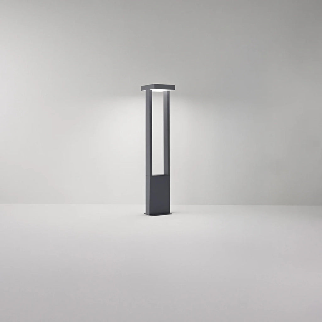 Paletto Esterno Moderno Kapp Alluminio Antracite Led 14W 3000K Ip65