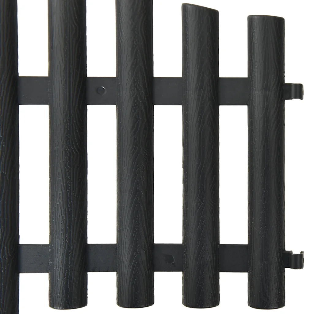 Bordi per Prato 17 pz Antracite 10 m in PP 314682