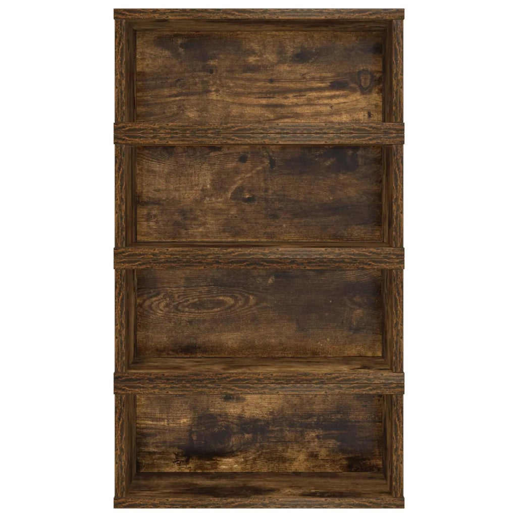 Rack per Stoccaggio CD 4 pz Rovere Fumo 40 x 17 x 17 cm 8012720