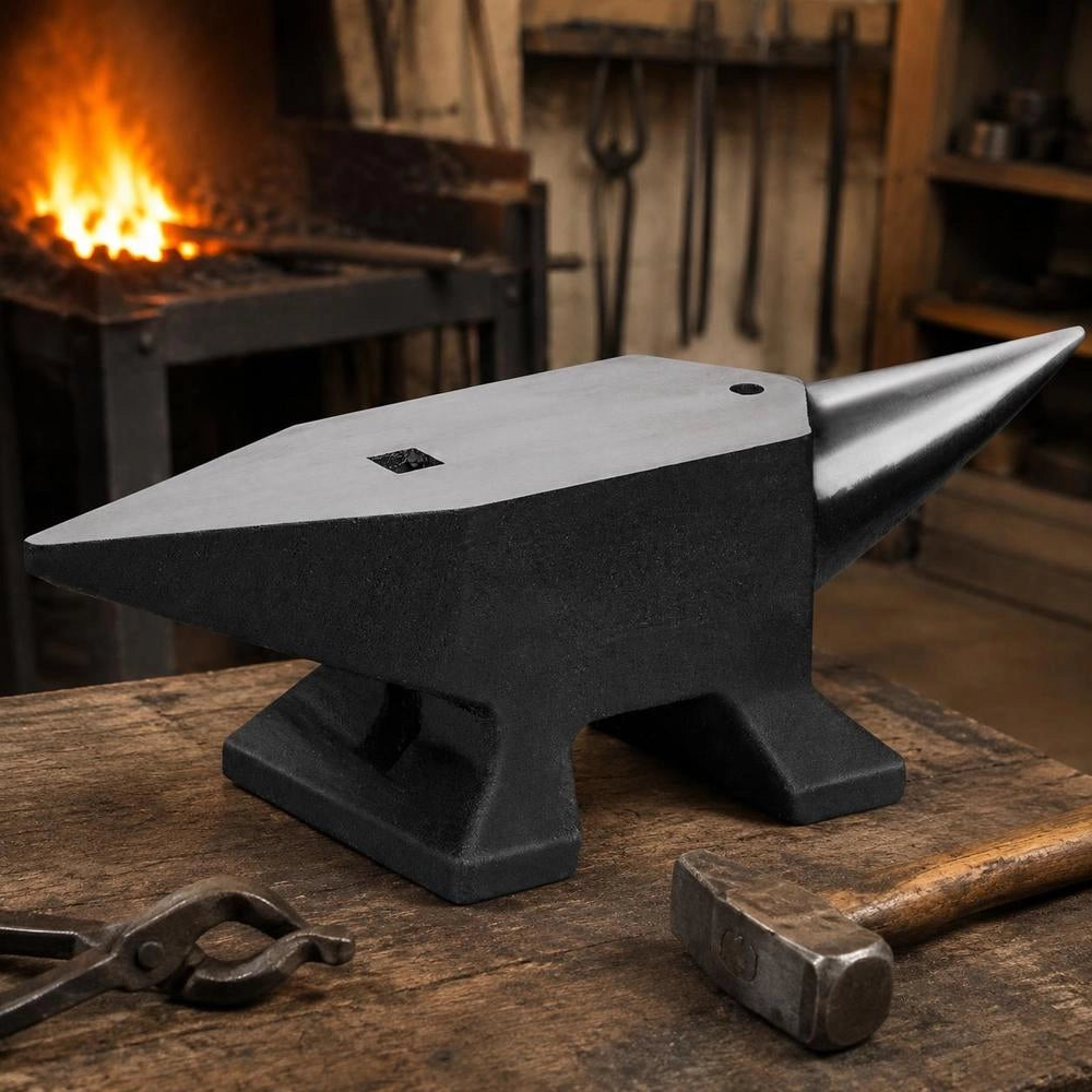 Anvil Single Horned Anvil 10 Kg Steel Anvil Forged Anvil Robust Horned Anvil Blacksmith Jewelers Metalworker Blacksmithing Tool Suitable For Riveting, Flattening, Forging And Shaping