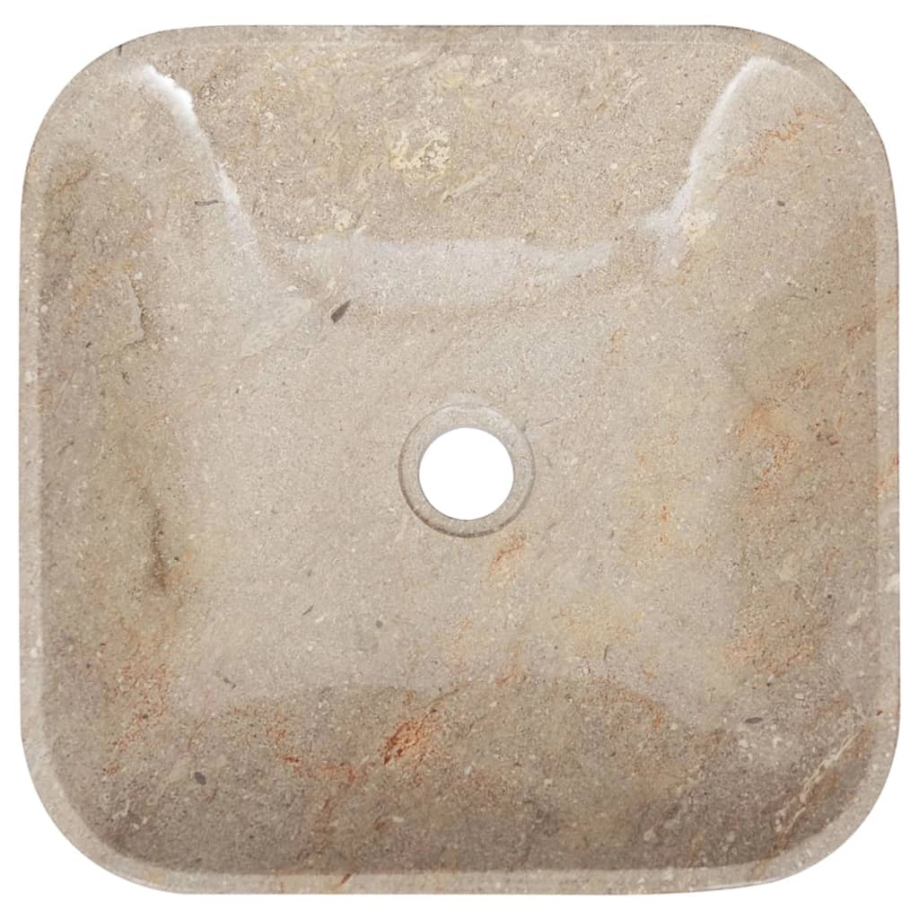 Lavandino da bagno lavabo da appoggio lavabo da WC lavabo da bagno lavandino da bagno lavandino da interno 40 x 40 cm marmo grigio 02_0002826