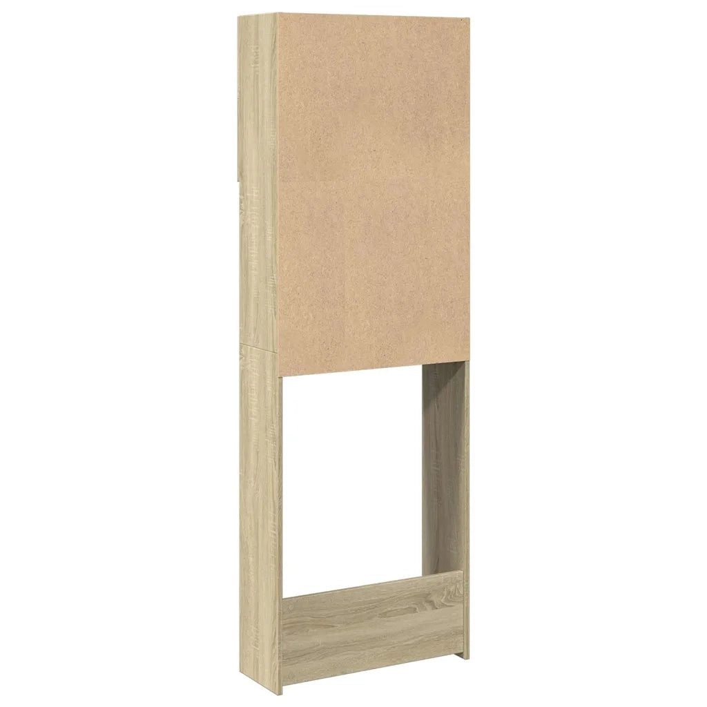 Mobile Lavatrice Rovere Sonoma 64x25,5x190 cm Legno Multistrato 849600