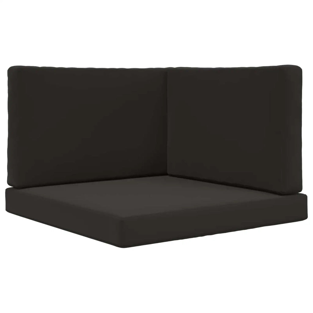 Cuscino per divano da esterno 3 pcs Nero Poliestere 900870