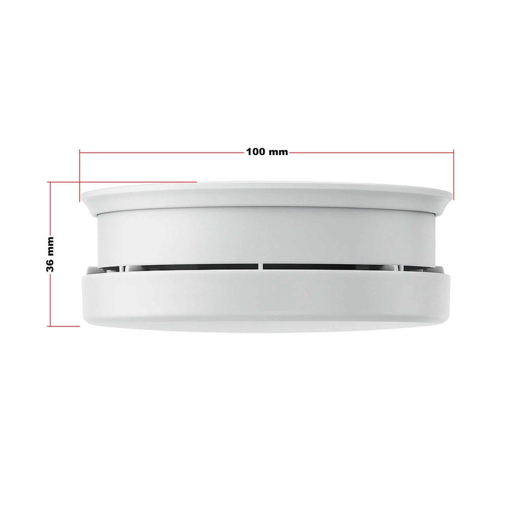 Rilevatore di fumo fotoelettrico con batteria 9V, 20 pz, Allarme Incendio 85dB, senza filo, DIN EN 14604