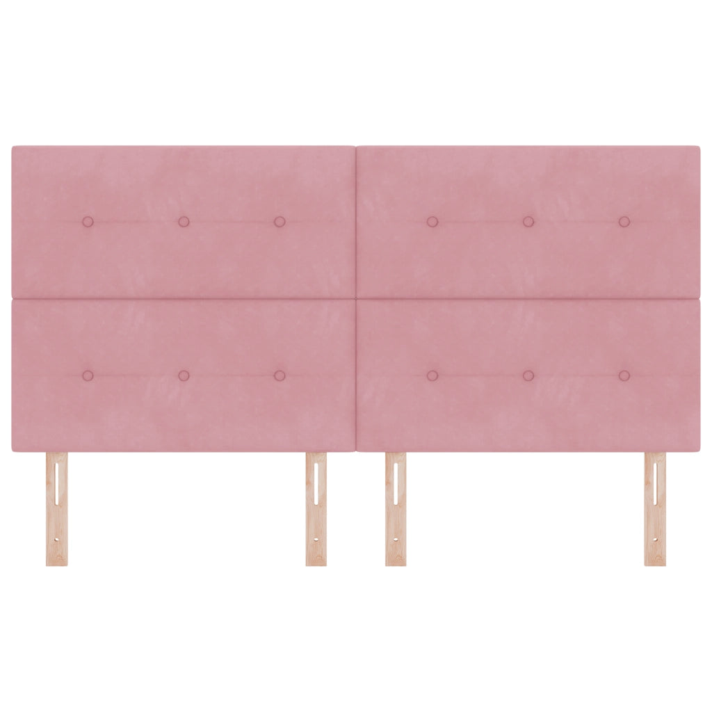 Testiera LED  Rosa 90 cm Velluto