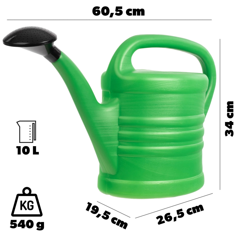 Annaffiatoio KADAX da 10 litri per innaffiare fiori e piante da giardino, in plastica.