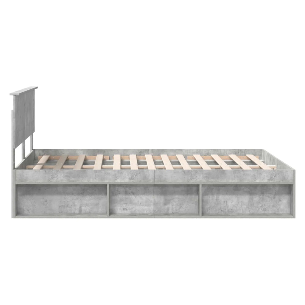 Struttura del letto con testiera Grigio Concretè 150 x 200 cm