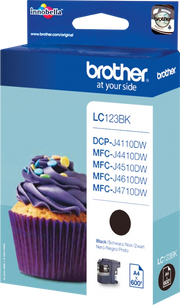 Brother LC123BK cartuccia d'inchiostro 1 pz Originale Nero