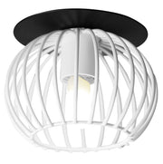 Plafoniera rotonda nera bianca 1xG9 40W Candellux SK-93