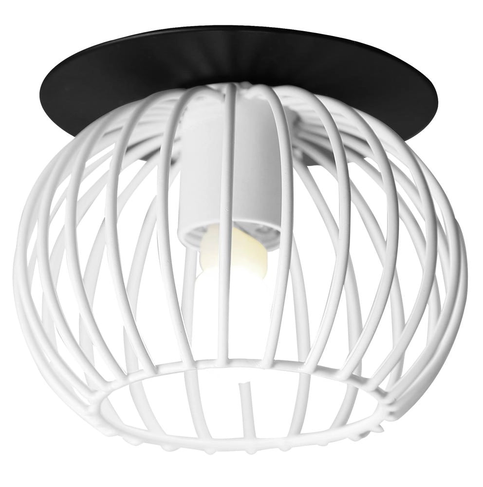 Plafoniera rotonda nera bianca 1xG9 40W Candellux SK-93