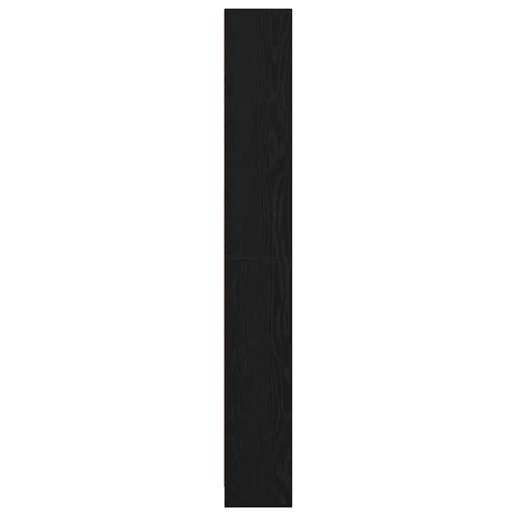 Libreria-Scaffale per Libri-Mobile di Stoccaggio Rovere Nero 40x24x176 cm in Legno Multistrato