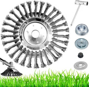 Borsetta professionale in acciaio per la rimozione dell'erba 15 cm per boscheselettore - trimmer di erba - borsetta per giunti - borsetta conica - manutenzione giardino