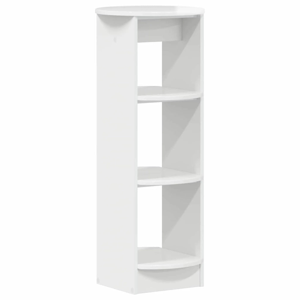 Mobile laterale Bianco Lucido 40 x 40 x 100 cm