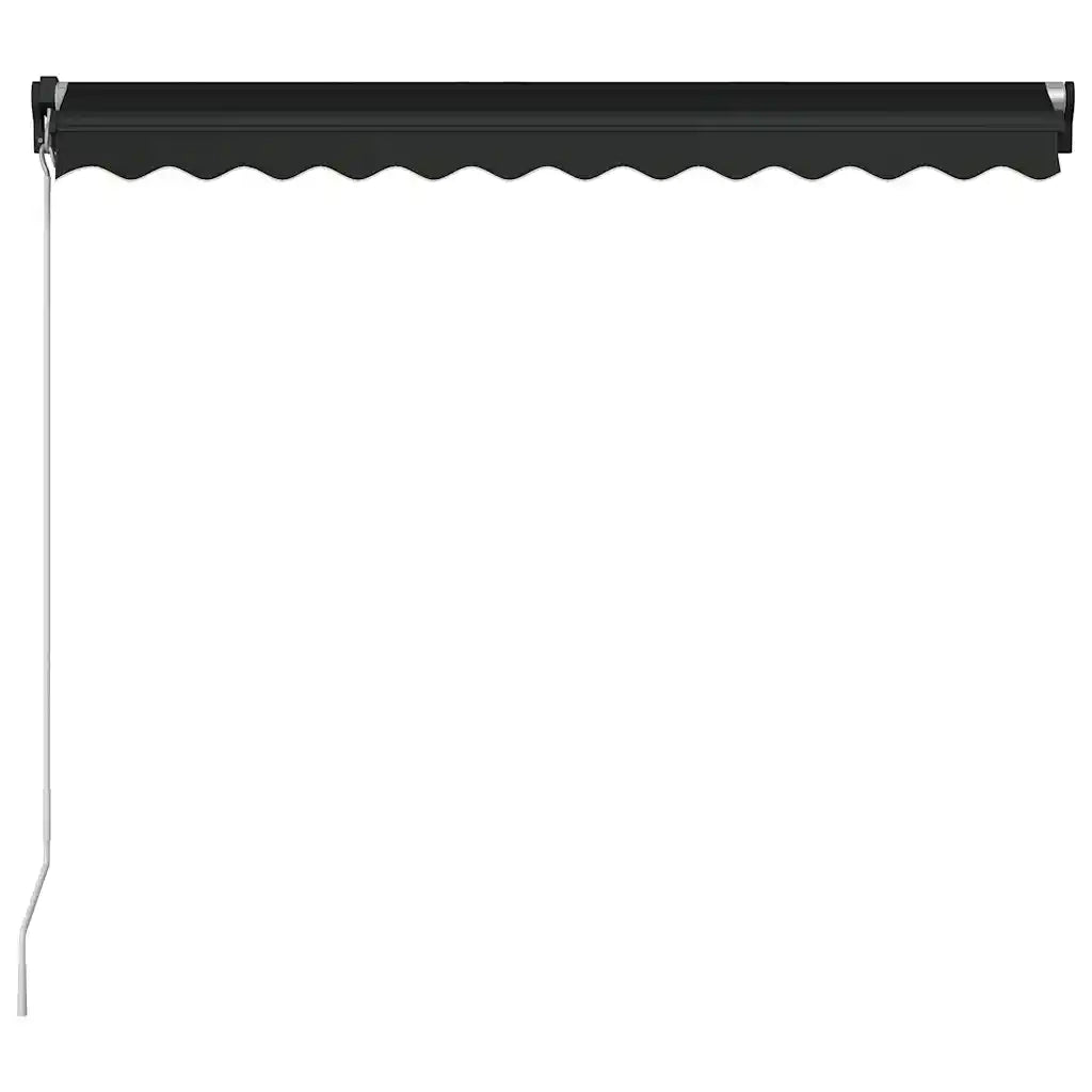Tenda da Sole Retrattile Manuale con LED 350x250 cm Antracite 3051244