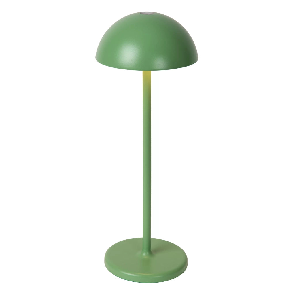 Lampada tavolo esterna verde a batteria LED Lucide