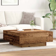 Tavolino da Salotto-Tavolino da soggiorno-Tavolo Legno vecchio 80 x 80 x 31 cm