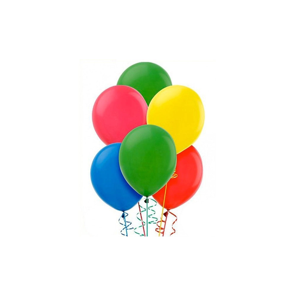 Trade Shop - Confezione 100 Pezzi Palloncini In Lattice Da 23 Cm - 9 Inc Colori Assortiti -