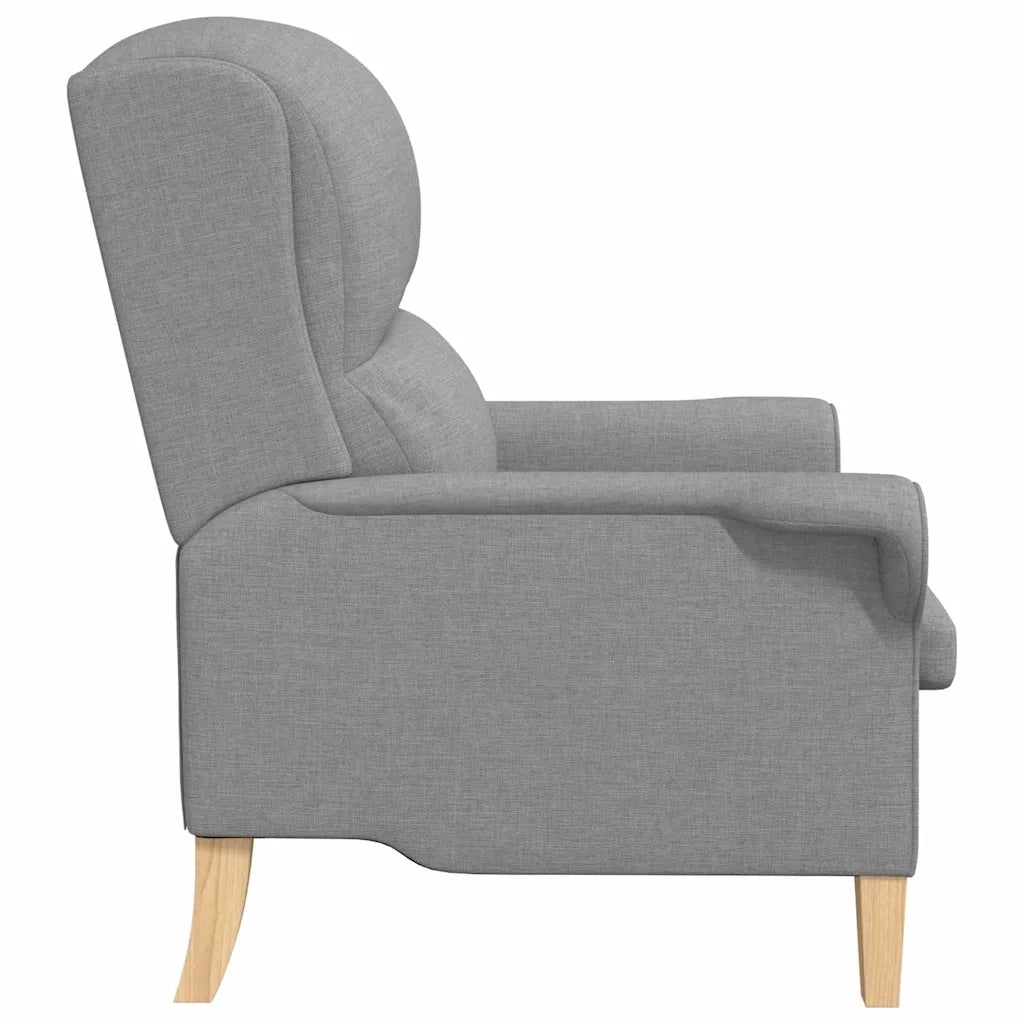 Poltrona-Divano Sedia-Poltroncina Grigio chiaro Tessuto 428568